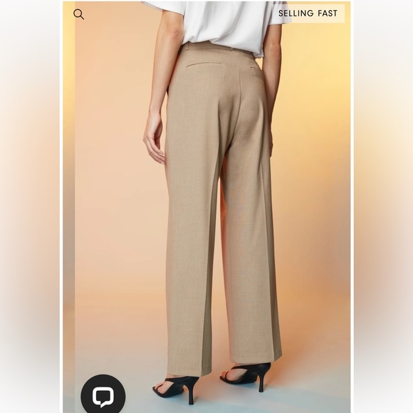 Oak and Fort STRAIGHT LEG PANT WITH PLEATS - Picture 3 of 6